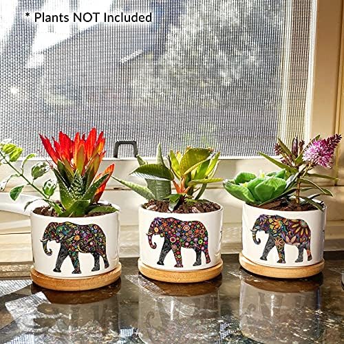 GOISTAGirl Elephant Mothers Day OU Presente de aniversário - Presente para o Dia das Mães Elefante, nossos vasos de