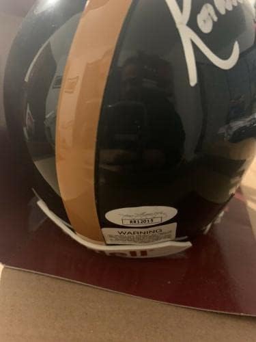 Kordell Stewart Vintage assinado Steelers Mini Capacete - Mini Capacetes Autografados da NFL