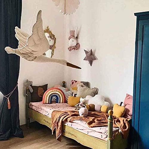 Zlbyb Creative Wall pendurado Velvet Doll Fabric Quarto Família Crianças Decoração Pingente Baby Comfort Pillow