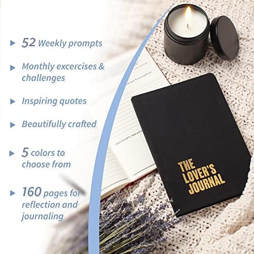 The Lovers Journal - Jornal para casais com prompts, perguntas reflexivas divertidas, exercícios e desafios mensais,