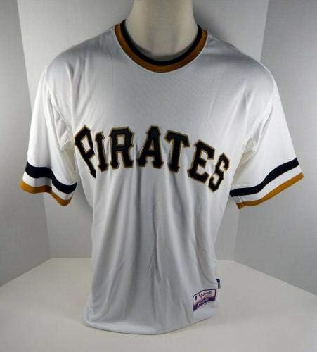 2013 Pittsburgh Pirates Ivan DeJesus Jr Jogo emitido White Jersey 1970 R TB 84 - Jogo usado MLB Jerseys