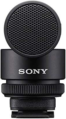 Microfone de espingarda Sony Vlogger com pacote de sapatos de interface múltiplo com nylon trançado 3,5 mm de cabo de áudio masculina-mulher