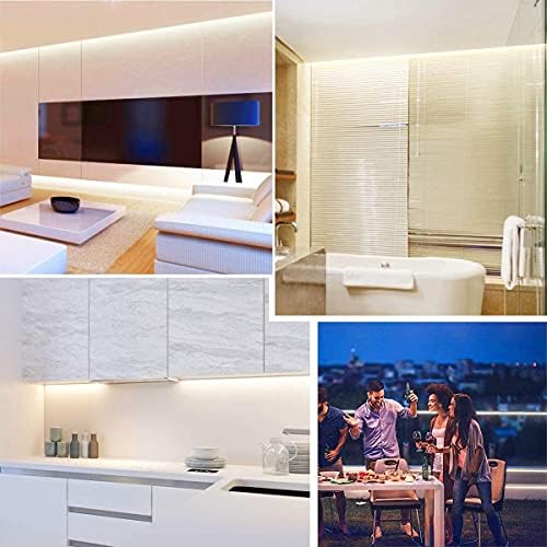 Cob LED Strip DC12V, Pautix 18ft/5,5m Warm Branco 3000K CRI90+ Fita LED flexível de alto brilho para projetos de iluminação