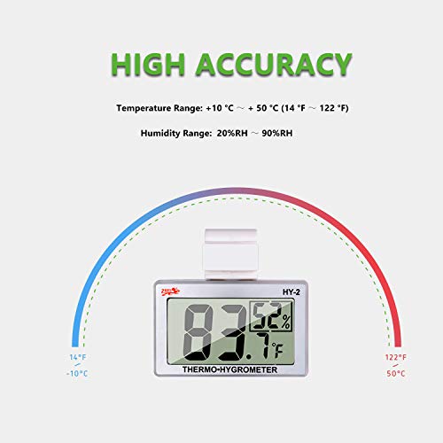 Termômetro de réptil Higrômetro LCD Digital umidade do umidade, trabalhou com a almofada de calor de répteis para monitorar a temperatura