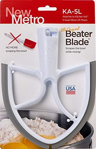 NOVO METRO KA-TH BEATER ORIGINAL Blade Works w/ KitchenAid 4.5-5 qt Mixers de suporte de cabeça de inclinação, cinza