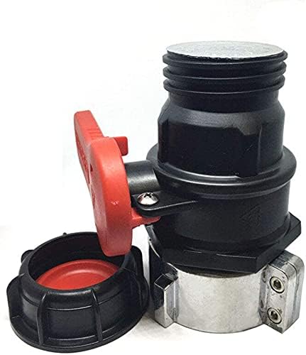 Adaptador de rosca grossa da válvula de tanque IBC, conector do adaptador de válvula de comutação de tampa de bola de 75 mm, 1 pcs
