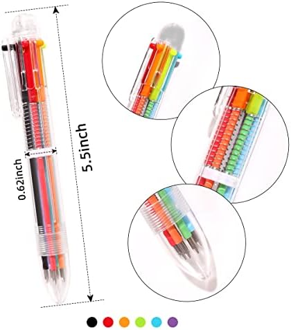 Daikoye Party Favors 8 PCs 0,5mm 6 em 1 Pen multicolor