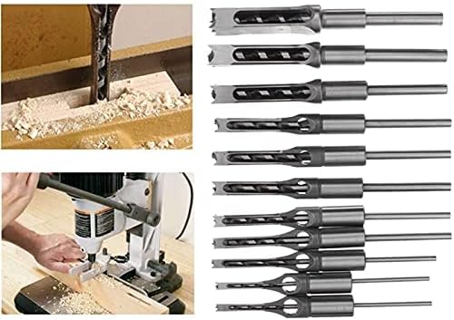 XMeifeits Industrial Drillls 6-19mm Woodworking HSS Twist Drill Drill Bit Hole Sraw Kit Chisel Mortising Kit Tenon Wood