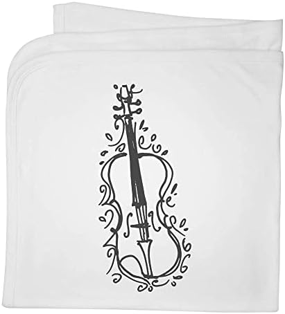 Azeeda 'violoncelo' manta de bebê de algodão/xale