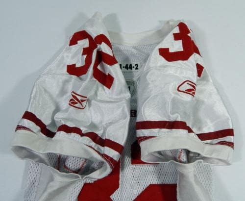 2011 San Francisco 49ers Kendall Hunter 32 Game usou White Practice Jersey 44 5 - Jerseys de jogo NFL não assinado usados