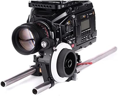 Foco de zíper da câmera de madeira, haste única 19mm/15mm estúdio segue o foco com a relação de transmissão 1: 1.