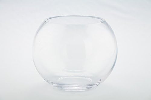 Diamond Star Glass DX6 Clear Bubble Bowl, 8 por 6