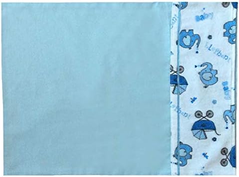Pillowerus algodão recém -nascido infantil infantil infantil berçal berçário 14 x18 capa de travesseiro rosa azul para chá
