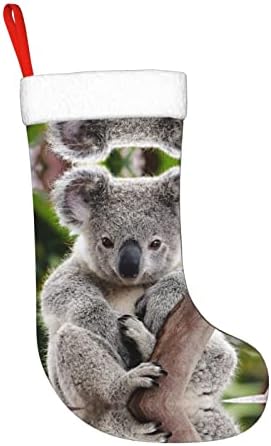 PSVOD KOALA fofo Ano Novo do dia de Natal Meias decorativas penduradas meias de Natal