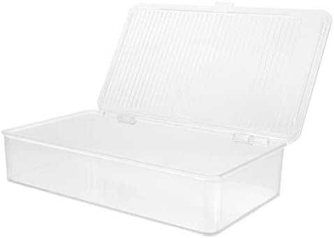 Zerodeko 2pcs Caixa de talheres transparentes Clear Organizer Organizador de armazenamento de chá de chá de chá transparente O organizador do animal de estimação com tampa