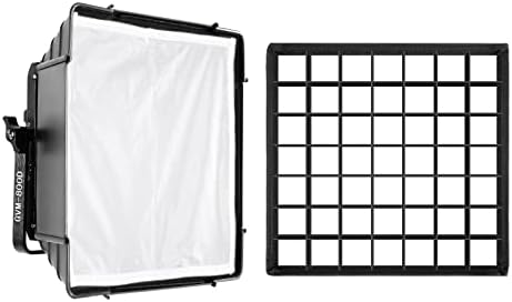 GVM Difusor SoftBox dobrável com colméia de grade para série de vídeo LED de vídeo LED RGB 800D/560AS/480LS, adequada para iluminação de estúdio, fotografia de retrato, iluminação de vídeo, painel de LED, 2 pacotes, 11 x11