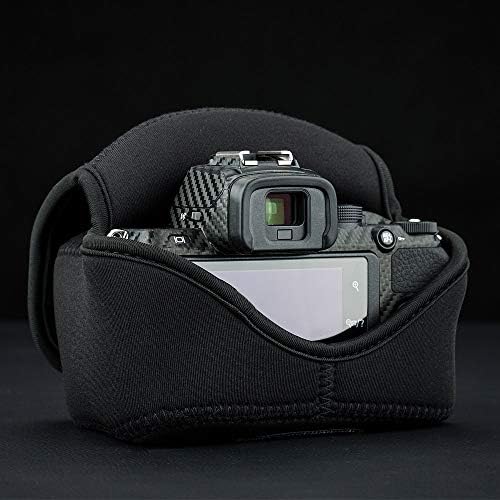 Bolsa de viagem de caixa compacta de neoprene JJC para Canon EOS R50 com RF-S 18-45mm & RF 50mm F1.8 STM/NIKON Z FC com