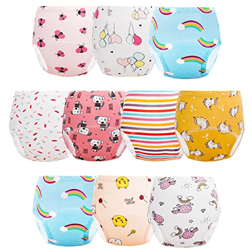 Calças de treinamento potty de jacklovebriefs para meninas, crianças de aprendizagem projeta roupas íntimas de treinamento