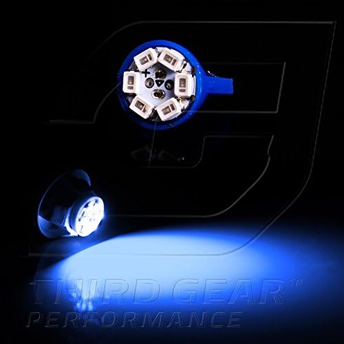 TGP T10 Blue 6 LED SMD Placa de placa Bulbos de lâmpadas 1995-2003 Compatível com Dodge stratus