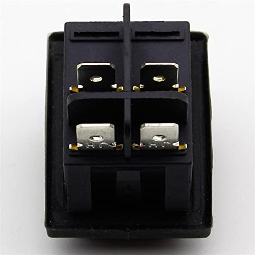 NHOSS 1PCS Reding Rocker Rocker Rocker Switch IP55 4pin 2Position AC250V/16A LED iluminado