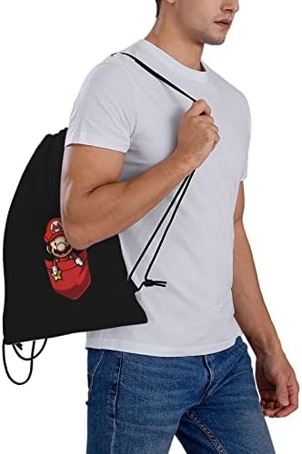 Uwnxpiw romance preto saco de cordão de anime cartoon ginástica mochila saco de ioga esportes para homens mulheres leves