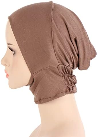Jdyaoying 4pcs Muslim Bon Cap Bonnet Turbano Underscarf Capa completa Hijab Neck Tampa de cabeça desgaste da cabeça