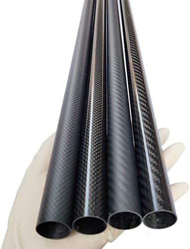 1pcs 3k Tubo completo de fibra de carbono, OD13 14 15 16 17 18 19 mm 1000mm de comprimento Tubo de carbono para drones DIY, hastes