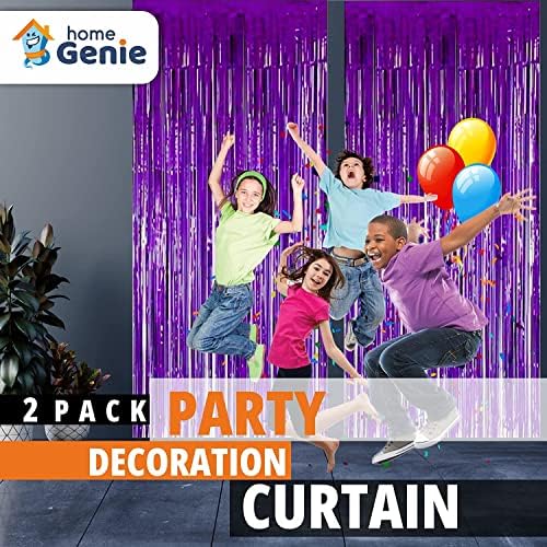 Cortinas de papel alumínio para casa para decoração de aniversário | Cortina de folha | Pano de fundo para decoração | Aniversário | Aniversário | Bachelorette | Decoração do chuveiro de noiva - azul