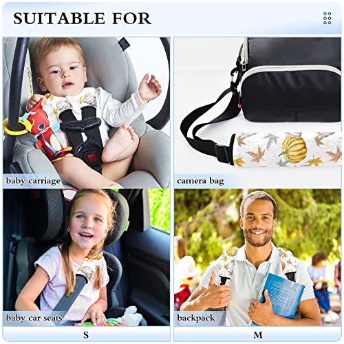 Tampas de alça de assento de carro de abóboras para crianças bebês 2 pcs tiras de assento de carro almofadas de almofadas de ombro