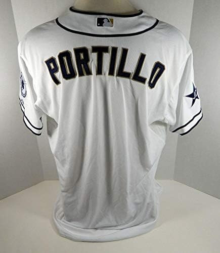 2014 San Diego Padres Adys Portillo # Jogo emitido White Jersey JC Patch - jogo usado MLB Jerseys