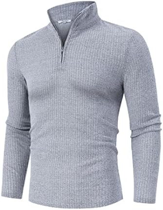 Turrerendy Muscle Muscle Thirts Stretth Classic Quarter Sweaters Pullover Jumper Knitwear