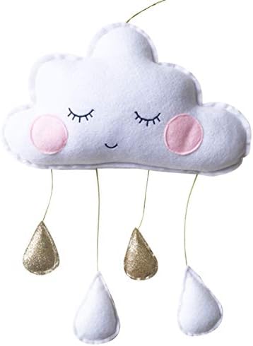 Vorcool Cloud Raindrop pendurados pingentes de berçário de parede de parede de parede berços de bercas de tenda de teto decoração de guirlanda para crianças crianças crianças