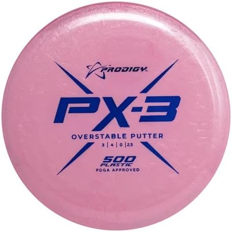 Prodigy Discs 500 Series PX3 Putter Golf Disc [cores podem variar]