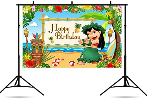 Hawaii Tropical Luau Cenários para Lilo e Stitch Birthday Party Decorations Supplies Lilo