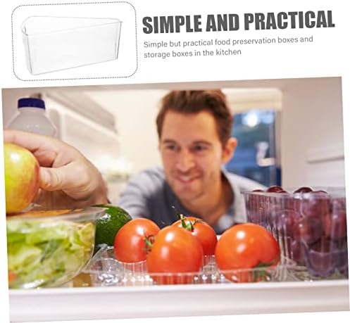 Upkoch 3pcs bancadas de alimentos organizações de caixas de geladeira armários de geladeira para lanche cozinha de cozinha de armazenamento multifuncional bebidas frutas frutas recipiente de despensa doméstica Bin Clear vegetable