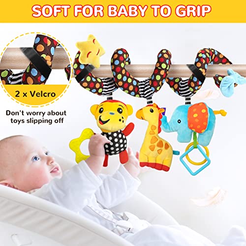 Brinquedos de assento de carro Brinquedos para bebês de 0 a 3 meses de brinquedos infantis, brinquedos de bebê de brinquedos para