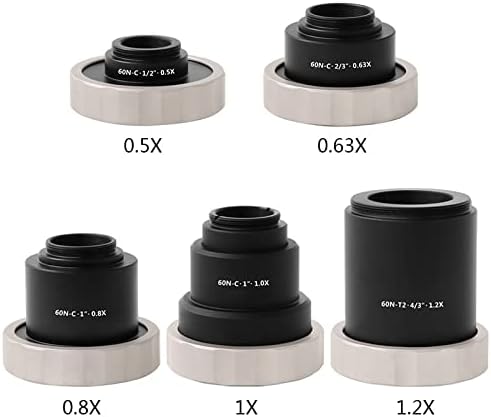 Adaptador de microscópio ZDBH 0,5x 0,63x 0,8x 1x 1,2x para o adaptador de câmera do microscópio C Acessórios para microscópio de montagem