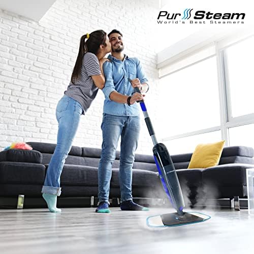 Limpador de esfregona a vapor de purteam, esfregaços a vapor para limpeza de piso - madeira/telhas/vinil/carpete/mármore