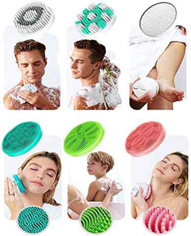 Escova de chuveiro elétrico home-l & y, ipx7 impermeabiliza hidroca longa massager escova de banho de limpeza corporal esfoliando