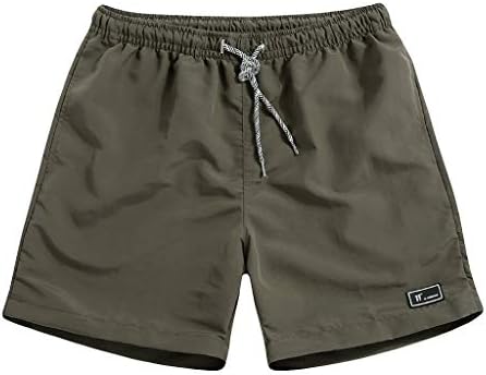 Shorts masculinos fupinoded shorts casuais e atléticos para homens com bolsos e calçada elástica de roupas ativas secas rápidas