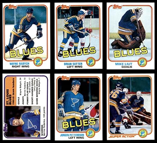 1981-82 Topps St. Louis Blues Team definido St. Louis Blues NM/MT Blues