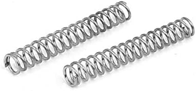 X-Dree 0,4mmx3mmx20mm 304 Compressão em aço inoxidável Springs Silver Tone 10pcs (0,4mmx3mmx20mm 304 Resortes de Compressión de