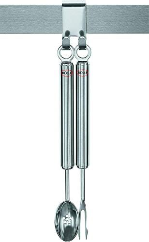 Rösle aço inoxidável pendurado trilho de rack Organizar ferramentas de cozinha: trilho padrão de 23,6 polegadas com conjunto