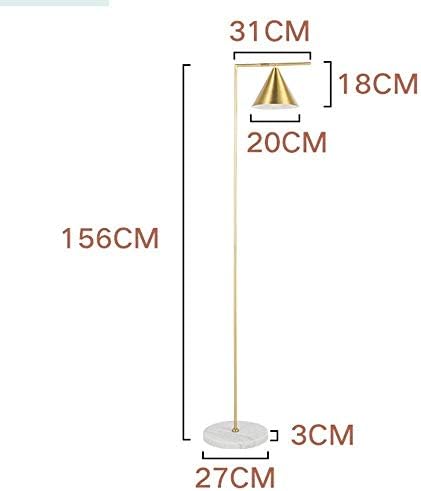 Lâmpadas de piso neochy, lâmpada de piso LED - meados do século moderno, lâmpada de pé para salas de estar - Luz alta do pólo para o quarto - com lâmpada LED - Luz de piso de tais de vidro de latão antiga para sala de estar