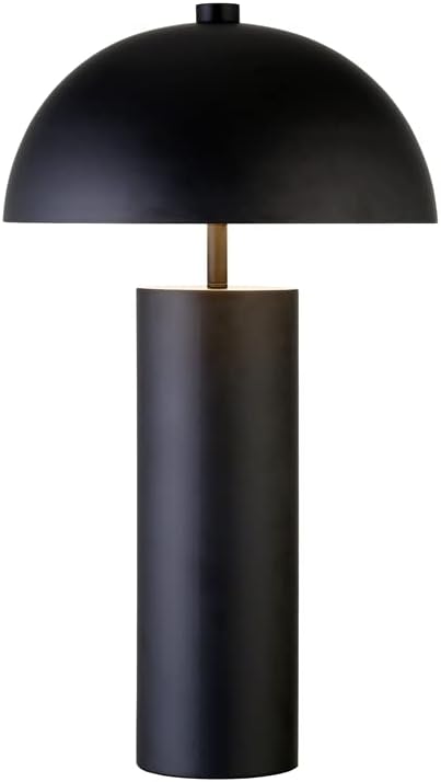 York 27 luminária de mesa alta com sombra de metal em bronze enegrecido/bronze enegrecido