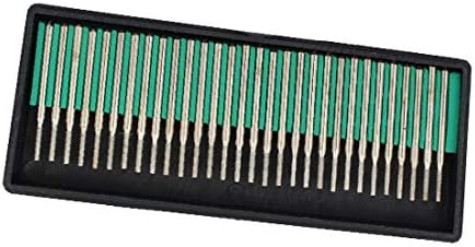 X-Dree 2mm Cabeça do cilindro de 3 mm Ponto de broca de poço de diamante Retinging Bit 30 em 1 (2mm dia cilindro 3mm Vástago Broca