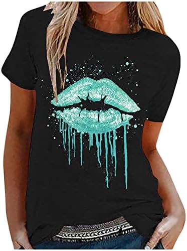 Camise de blusa solta para meninas adolescentes de verão e outono de manga curta roupas de manga curta Camiseta gráfica 84 84