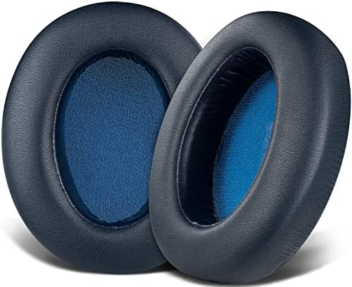 Substituição de almofadas de alma de alma para a Sony WH -XB910 XB910N Ruído extra de graves cancelamento de fones de ouvido, para Sony WHXB910N Wireless Bluetooth Headset, orelhas com proteína mais macia - couro - azul