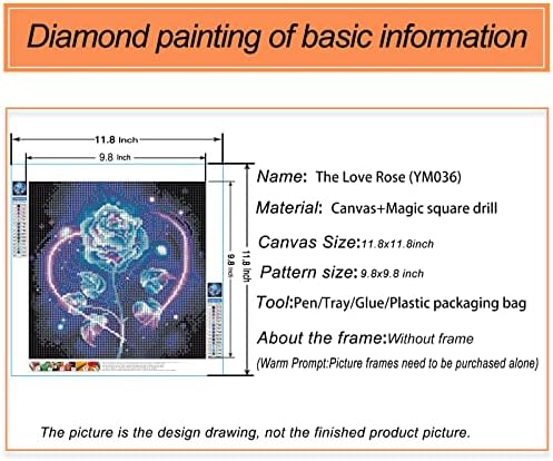 3Boy Flowers Diamond Painting Kits para adultos Roses Roses de diamante para adultos tinta por número para adultos