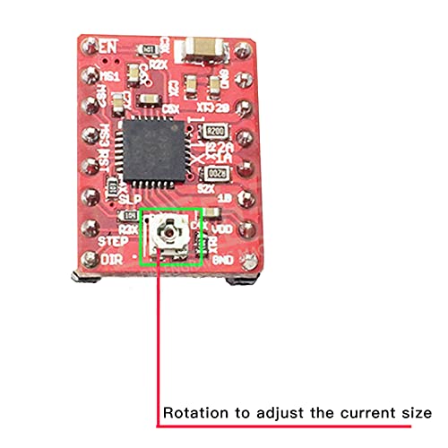 10GTEK 3D Impressora Reprapora o módulo A4988 com dissipador de calor, pacote de 2